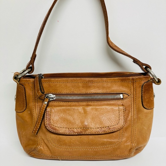Fossil Bags Fossil Tan Leather Shoulder Bag Poshmark